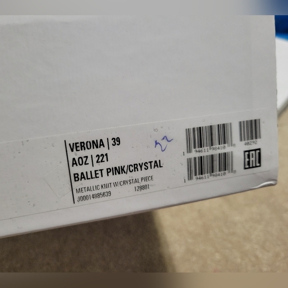 Jimmy Choo Verona Ballet Pink Metallic Knit Trainers Crystal Embellishment 39 - Picture 11 of 11